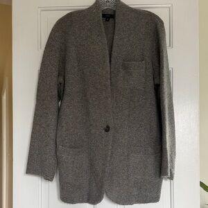 J. Crew Charcoal Knit Blazer